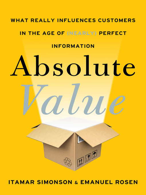Title details for Absolute Value by Itamar Simonson - Available